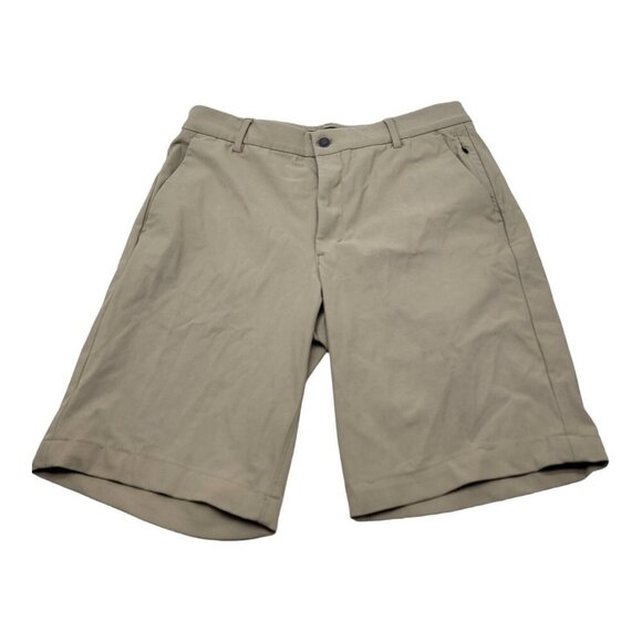 George Shorts Mens 36 Brown Chino Flat Front Golf Shorts